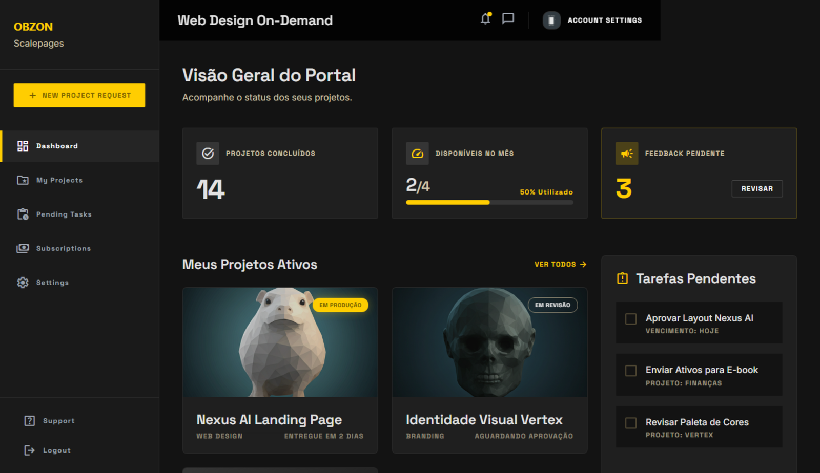 Plataforma OBZON Scalepages